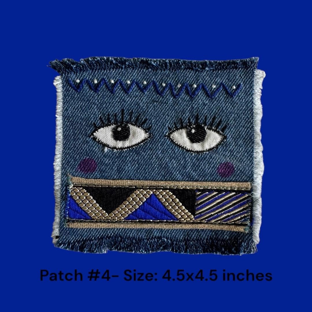 Handmade Upcycled Denim Patches – One-of-a-Kind Designs