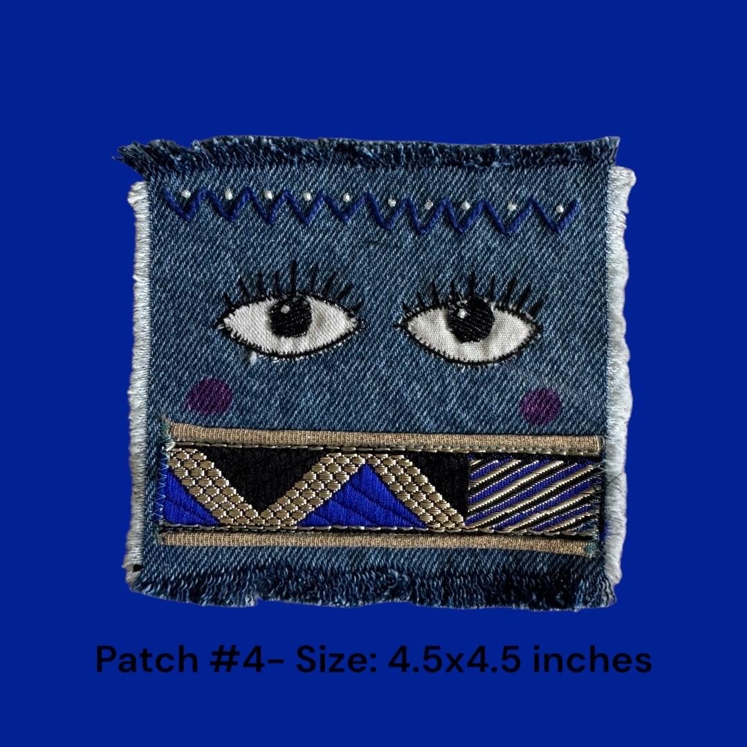 Handmade Upcycled Denim Patches – One-of-a-Kind Designs