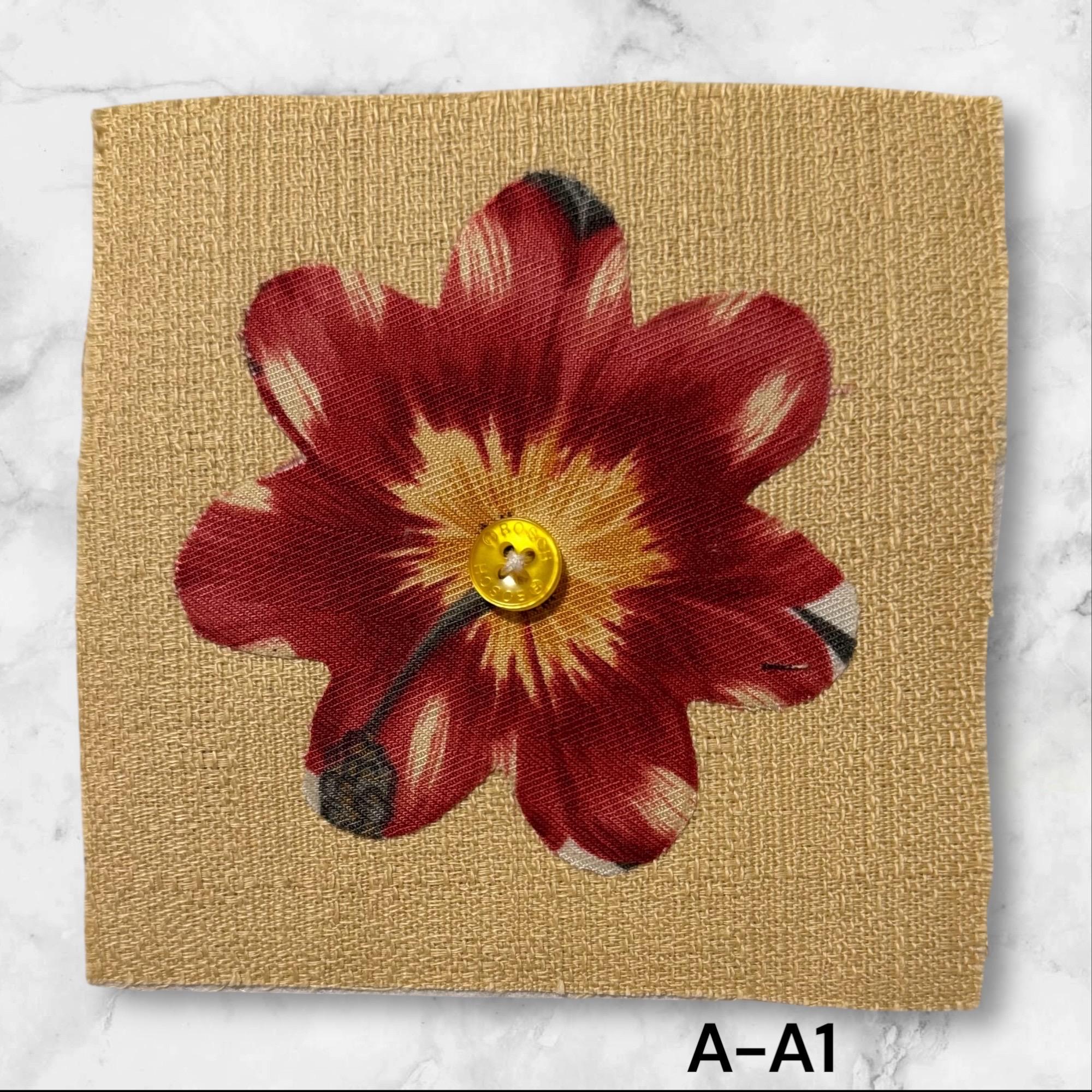 Handmade Fabric Appliqué Patches – Sew-On Denim and Cotton with Raw Edges