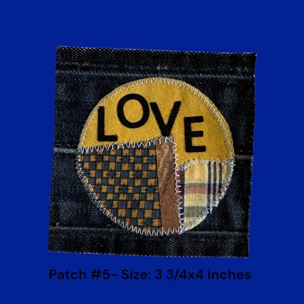 Handmade Upcycled Denim Patches – One-of-a-Kind Designs