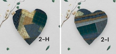 Handmade Upcycled Denim Heart Patches: Sew-On DIY Craft Embellishments