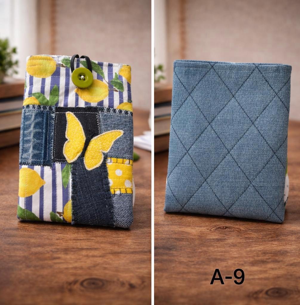 Extra Small Patchwork Denim Bags | 6” x 8” | One of a Kind Handmade Upcycled Bags | Indigo Threads