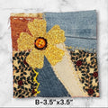 Handmade Denim Patchwork – 4” & 3.5” Hand-Sew on – Upcycled Denim, Cotton fabric
