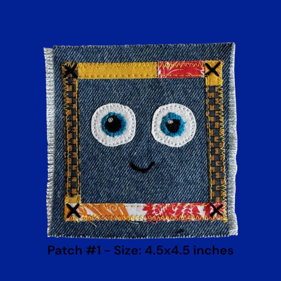 Handmade Upcycled Denim Patches – One-of-a-Kind Designs