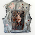 Upcycled Patchwork Denim girl’s Vest – Fits Ages 8–10 | One-of-a-Kind | Old Navy | Indigo Threads
