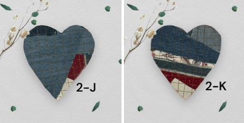 Handmade Upcycled Denim Heart Patches: Sew-On DIY Craft Embellishments