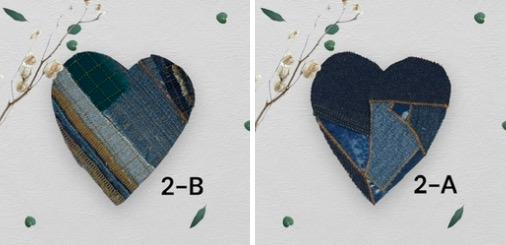 Handmade Upcycled Denim Heart Patches: Sew-On DIY Craft Embellishments