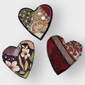 Handmade Upcycled Denim Heart Patches: Rustic Fabric Appliqués