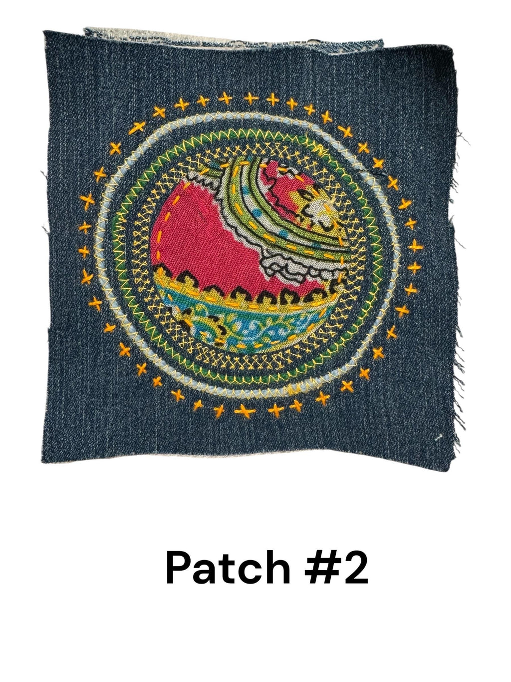 Sashiko Boro-Inspired Handmade Denim Patches – Sew-On Textile Art from Upcycled Fabric