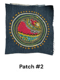 Sashiko Boro-Inspired Handmade Denim Patches – Sew-On Textile Art from Upcycled Fabric