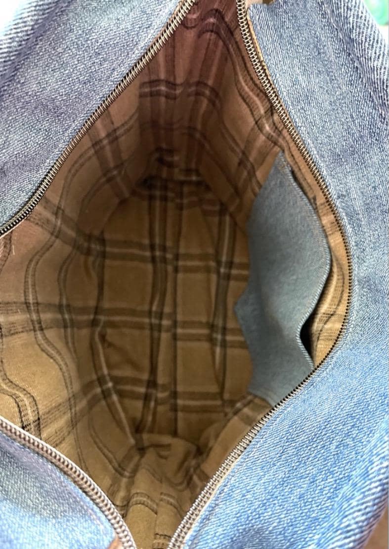 Denim & Knit Sweater-Upcycled Bag | Eco-Friendly, Handmade, One-of-a-Kind