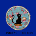 Handmade Denim Sew-On Patch: Upcycled Floral Design